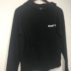 Brunette The Label Black Brunette Hoody Sz  XS/S